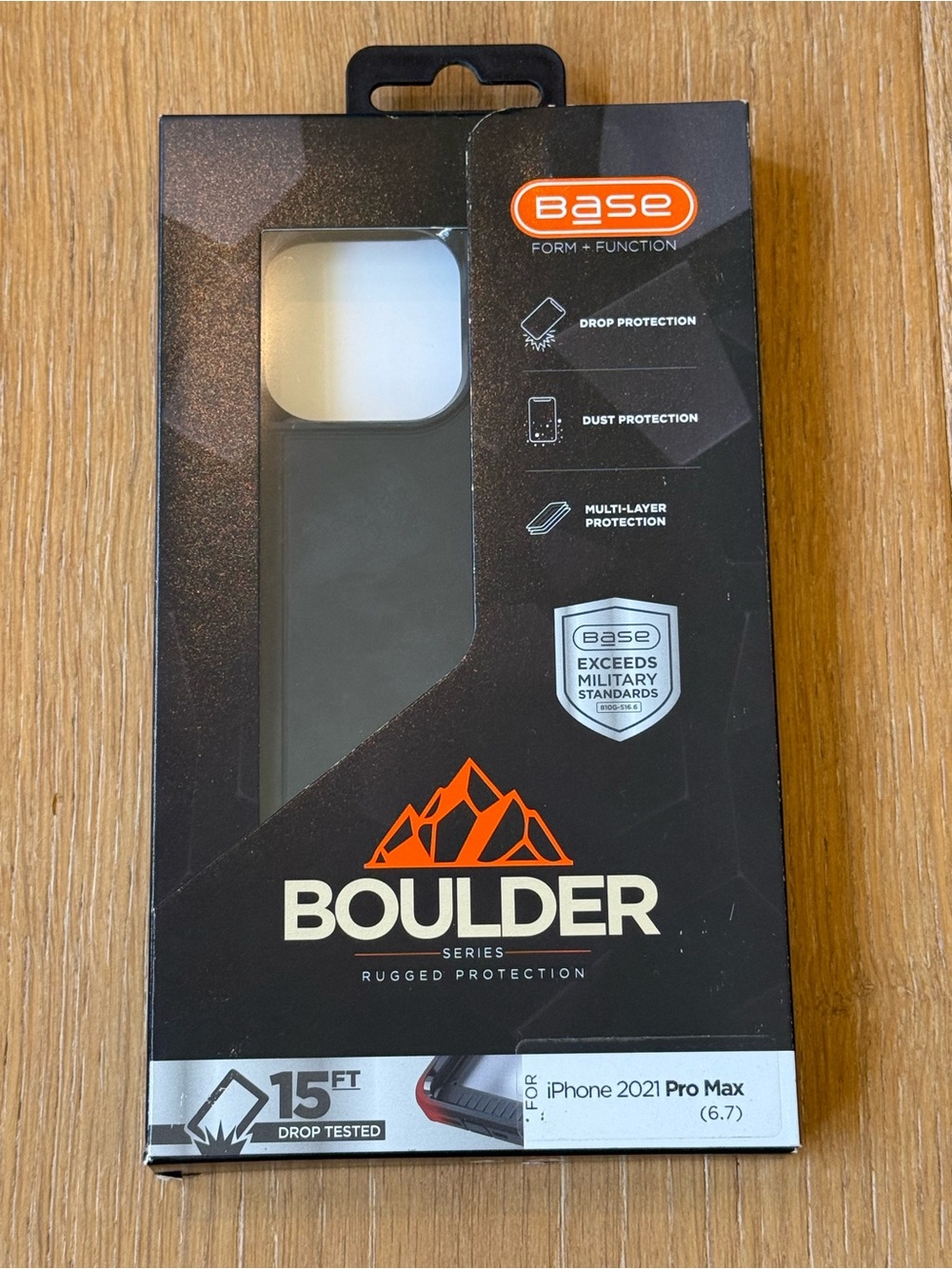 New xBase Boulder Series Black iPhone 2021 Pro Max 6.7 Rugged Protection Case